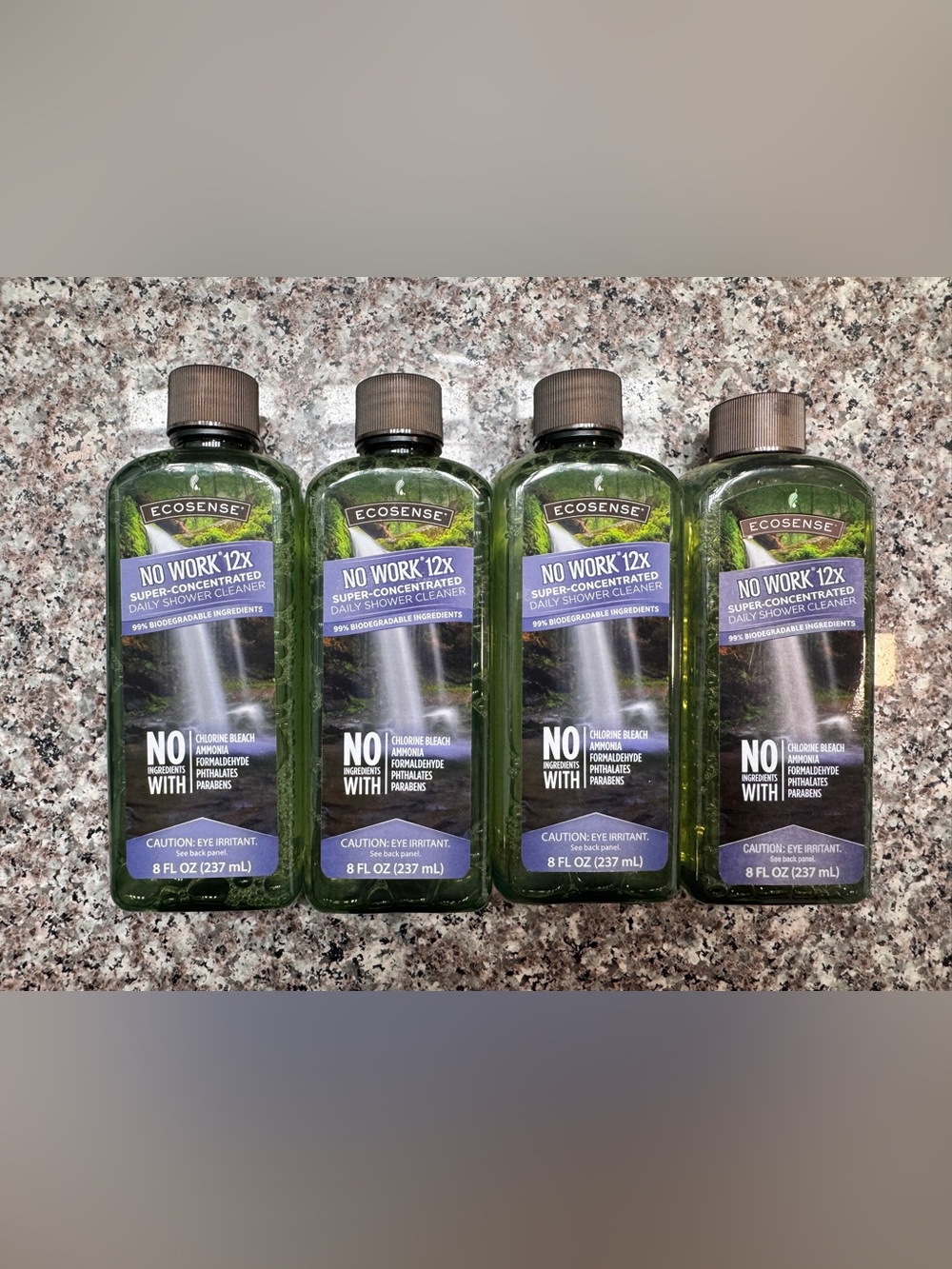 Melaleuca Ecosense No Work 12X Daily Shower Cleaner Concentrate - Lot of 4